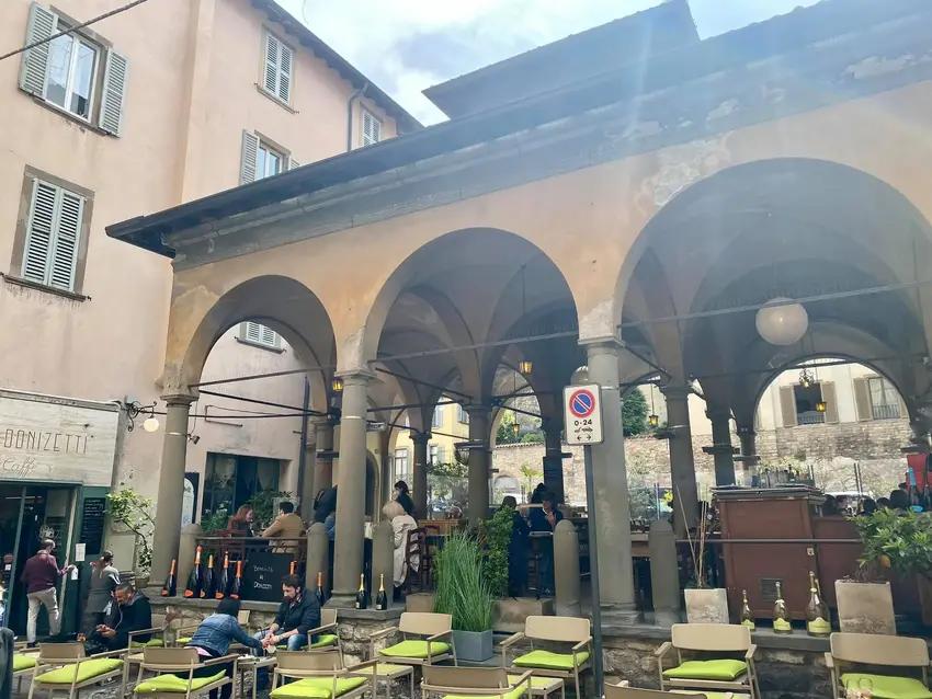 Al Ristorante Donizetti à Bergame Alta.
